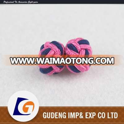 Wholesale New High Quality Solid Color Silk knot Cufflinks